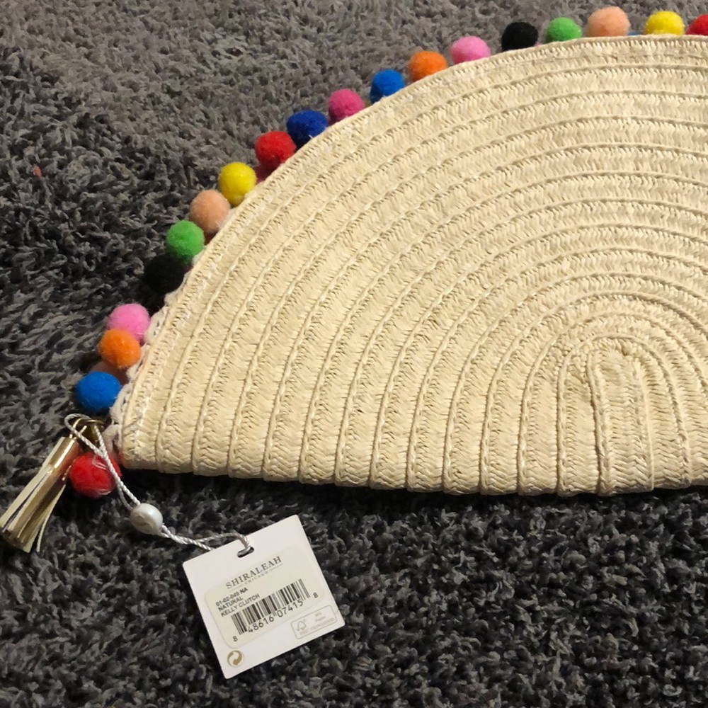 NWT Shiraleah natural KELLY CLUTCH
